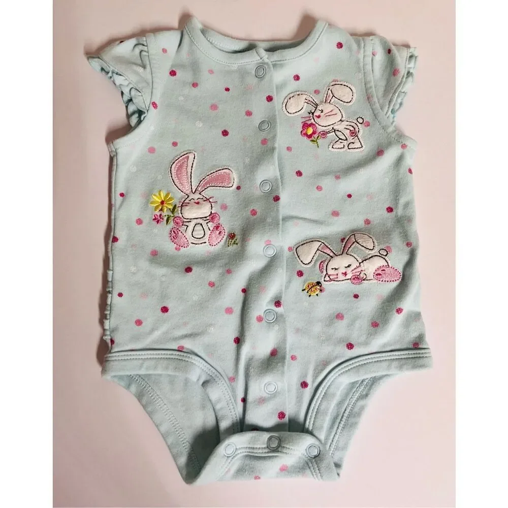 Girls Bundle  3 Bodysuits Size NB, 0-3m EUC